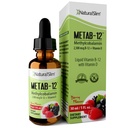 DoğalSlim Sıvı B12 Vitamin D ile Vitaminler - Metab-12 Torchcobalamin 2500 mcg B12 Metabolism, Enerji ve Immune Desteği - Berry Flavor 1 fl oz