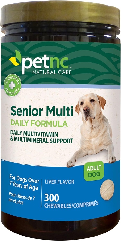PetNC φυσική φροντίδα Senior Multivitamin μασώμενα για σκύλους