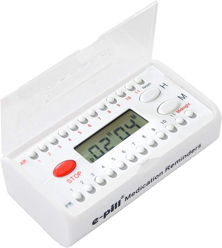 e-Pill 6 Alarm Pocket Timer - Pill, Vitamin ve Tıp İlaç Hatırlatıcısı - Duymak ve Set Etmek Kolay