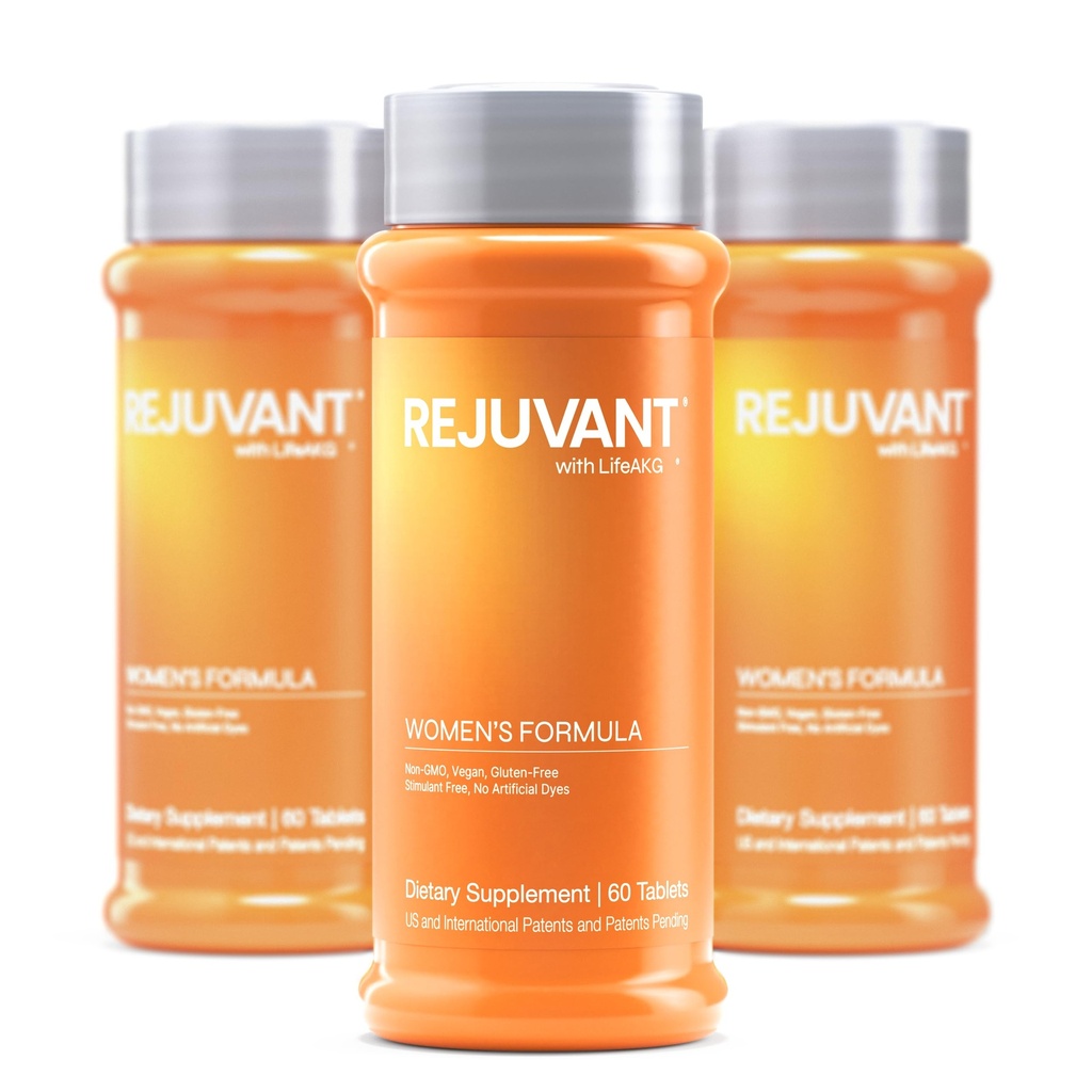 Rejuvant Women's AKG Longevity Supplement 1000MG Ultra 98 Pure (Calcium Alpha-Ketoglutarate), Patentli Vitamin Zengin Kontrollü Formül Destekleri Hücre Onarım ve Yaşam Kalitesi, 180 Tablet