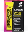 BODYARMOR Caffeinated Flash I.V. Electrolyte Packets - Dragonfruit Berry - Zero Sugar Energy Drink Mix, Single Serv Packs, Hydration for Pre Education, Travel Essentials, Active Lifestyle (6 Count)