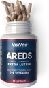 AREDS Lutein Eye Vitamins Tarafından VisiVite - Lutein Supplements for Eyes Without Beta-Carotene - Lutein for Eyes - Eye Supplements for Yetişkinler - 60 Capsules