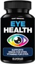 Eye Care & Vision Vitamins Supplement 60 Capsules - Supports Eye Strain, Kuru Gözler ve Vizyon Sağlık - Destekler Vizyon, Ocular ve Macular Sağlık - 14 Aktif Malzemeler, Lutein.