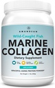AMANDEAN Marine Collagen. Toz. 500g Wild-Caught Hydrolyzed Fish Collagen Supplement. Tip 1 & 3 Kolajn proteini. 18 Deri, Saç, Nails için asitler.