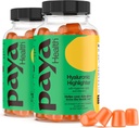 Hydrating Hyaluronic Highlighter Skincare Gummies | Supports Brighter, Dewy, Plump Skin | Vegan Hyaluronic Acid & Vitamin C Supplement | Non-GMO, Gelatin-Free, Orange Flavor, 60-Day Supply