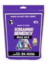 Screamin Energy Max Hit Tropikal Punch Flavor - En Güçlü Şeker Ücretsiz Enerji BTC, B Vitaminleri ve Caffeine - 24 Kont