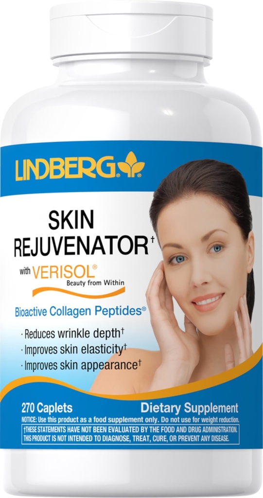Lindberg Skin Rejuvenator with Datasol | 270 Tabletler | Collagen, | Saç, Cilt ve Nails Supplement