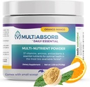 MultiAbsorb~Daily Essential, Multi-Nutrient Powder for Optimal Health, Vitamins, Minerals, Antioxidants, No fillers or Conservatives, Natural, Non-GMO, 30 Servings (Orange-Mango)
