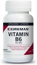 Kirkman Vitamin B-6 50 mg - Hypoallergenic - 100 κάψουλες χορτοφάγων - Γλουτένη / Καζεΐνη Δωρεάν