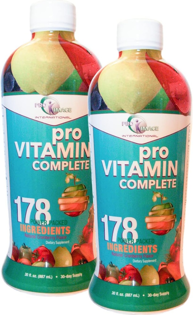 Pro Βιταμίνη Πλήρης Υγρή Βιταμίνη - 2-30 Oz μπουκάλια.