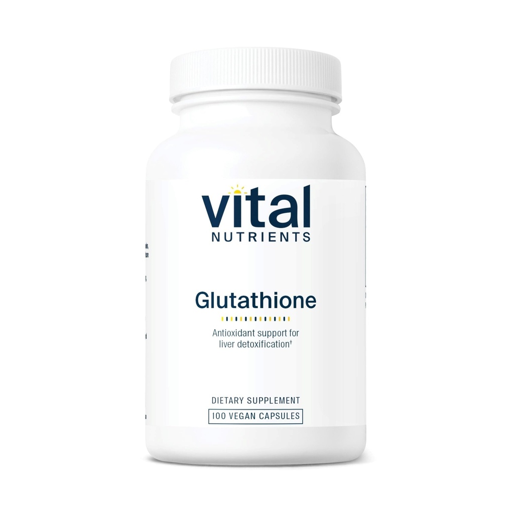 Vital Nutrients Glutathione 400 mg | Liver Detox için Antioksi Desteği | Liver Health ve Liver Detox* | Gluten, Dairy, Soy Free | Non-GMO | 100 Capsules