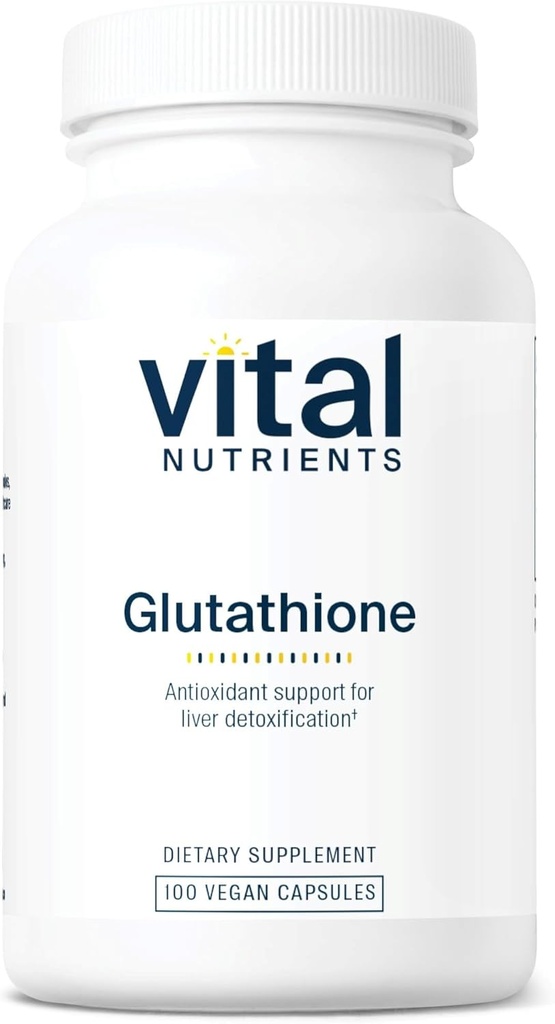 Vital Nutrients Glutathione 400 mg | Liver Detox için Antioksi Desteği | Liver Health ve Liver Detox* | Gluten, Dairy, Soy Free | Non-GMO | 100 Capsules