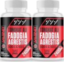 2400mg Fadogia Agrestis Tongkat Ali Supplements - Third Party Tested - 1400mg Fadogia Agrestis & 1000mg Tongkat Ali, Maximum Strength, Muscle Mass & Athletic Performance, 2 Packs