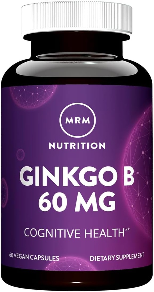MRM Ginkgo B, 60 mg, 60 Vegetarian Capsules