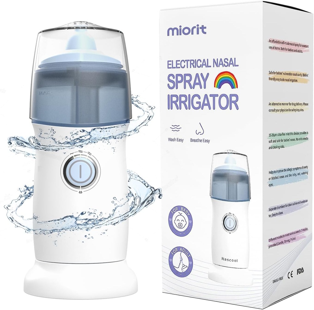 Nasal Irrigation System Nasal Rinse Irrigator - Elektrikli Neti Pot Nasal Irrigation - Sinus Rinse Kit
