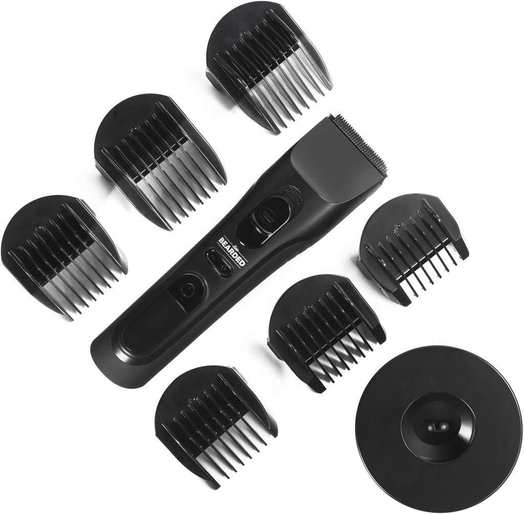 Live Bearded MT-1 Beard Trimmer - 240-Minute Run-Time, Seramik Blade, Whisper Sessiz ve 28 Kombinasyon Erkekler için Erkekler için Uzun Süreleri Kesme