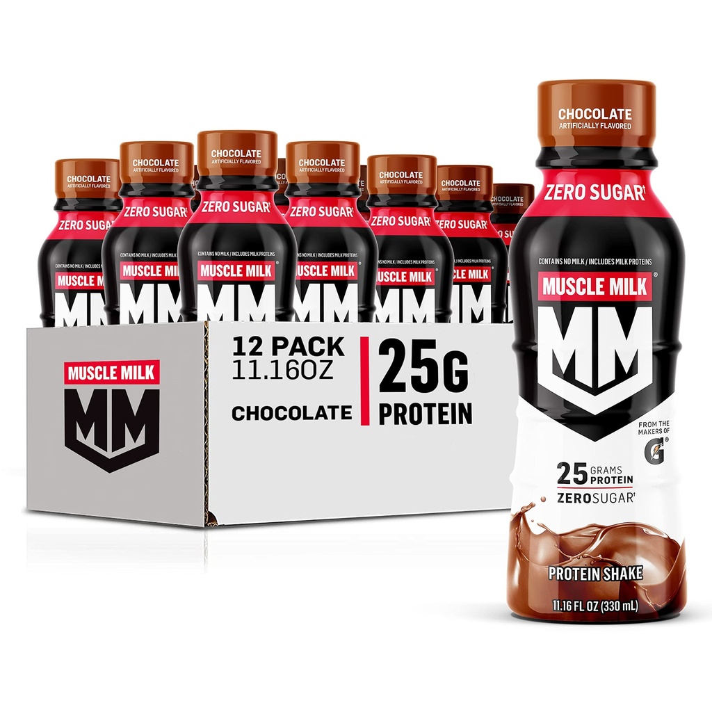 Kas Süt Gerçek Protein Shake, Çikolata, 25g Protein, 11.16 Fl Oz ( 12. paketi), Ambalaj Vary Olabilir