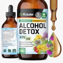 BIO KRAUTER Alkol Detox Tincture - Liver Cleanse Formula - Süt Butle & Dandelion - Liver Detox Sıvı Tür - Alkol ve Şeker Ücretsiz - Vegan 4 Fl.Oz.