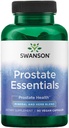 Swanson Prostate Essentials - Mineral ve Herbal Supplement Prostate Health Support - çinko veSaw Palmetto Formula Urinary Tract Flow and Bladder Control - (90 Veggie Capsules) 1 Pack