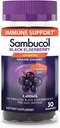 Sambucol Black Elderberry Gummies - Yetişkinler için çinko ve Vitamin C ile Yaşlılar, Sambucus Gummies, Immune Support - 30 Count