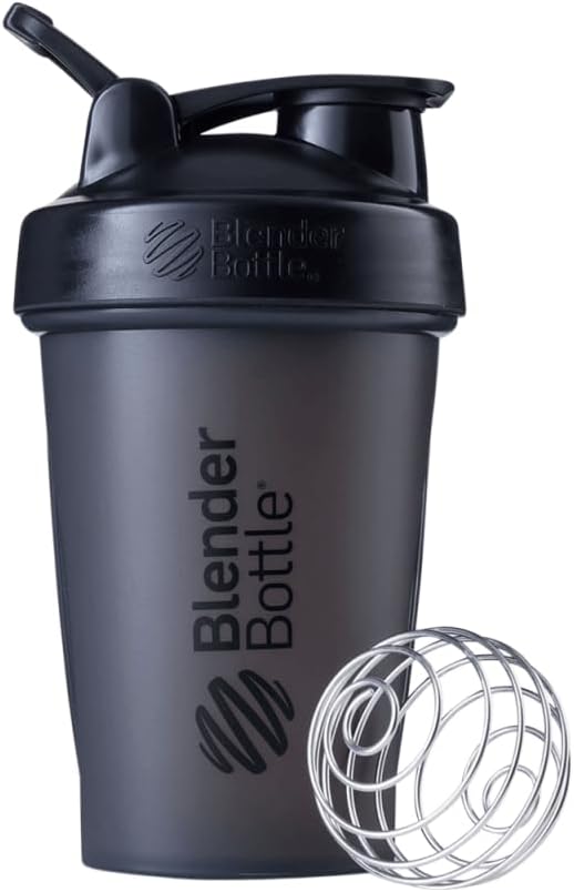 BlenderBottle Classic Shaker Şişe Protein Shakes ve Pre Workout, 20Ounce, Black