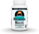 Source Naturals Magnezyum Malate, Supports Muscles and Energy Production*, NonGMO, Vegetarian Friendly Supplement, 3,750 MG per Service - 90 Tabletler ve Enerji Üretimi *, NonGMO, Vegetarian Friendly Supplement, 3,750 MG