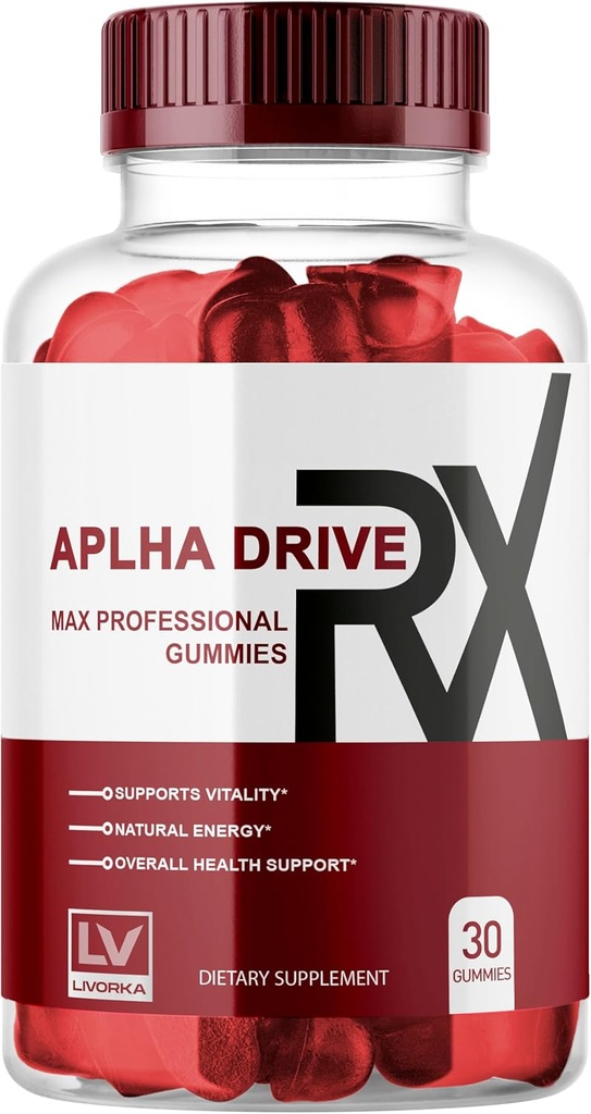 LIVORKA Alpha DriveRX Gummies, Alpha DriveRX Advanced Formula, Alfa DriveRX Gummy, Alpha DriveRX, Alpha DriveRX Pills Capsules 30 Gummies for 1 Moon