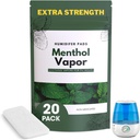 Ekstra Kuvvetler [20 Pack] Menthol Eucalyptus Humidifier Pads - Tüm Vks için Evrensel Vapor Pads, FTP, Diğer Modeller - Vapopads Makyaj - Doğal Susız Vaporizers
