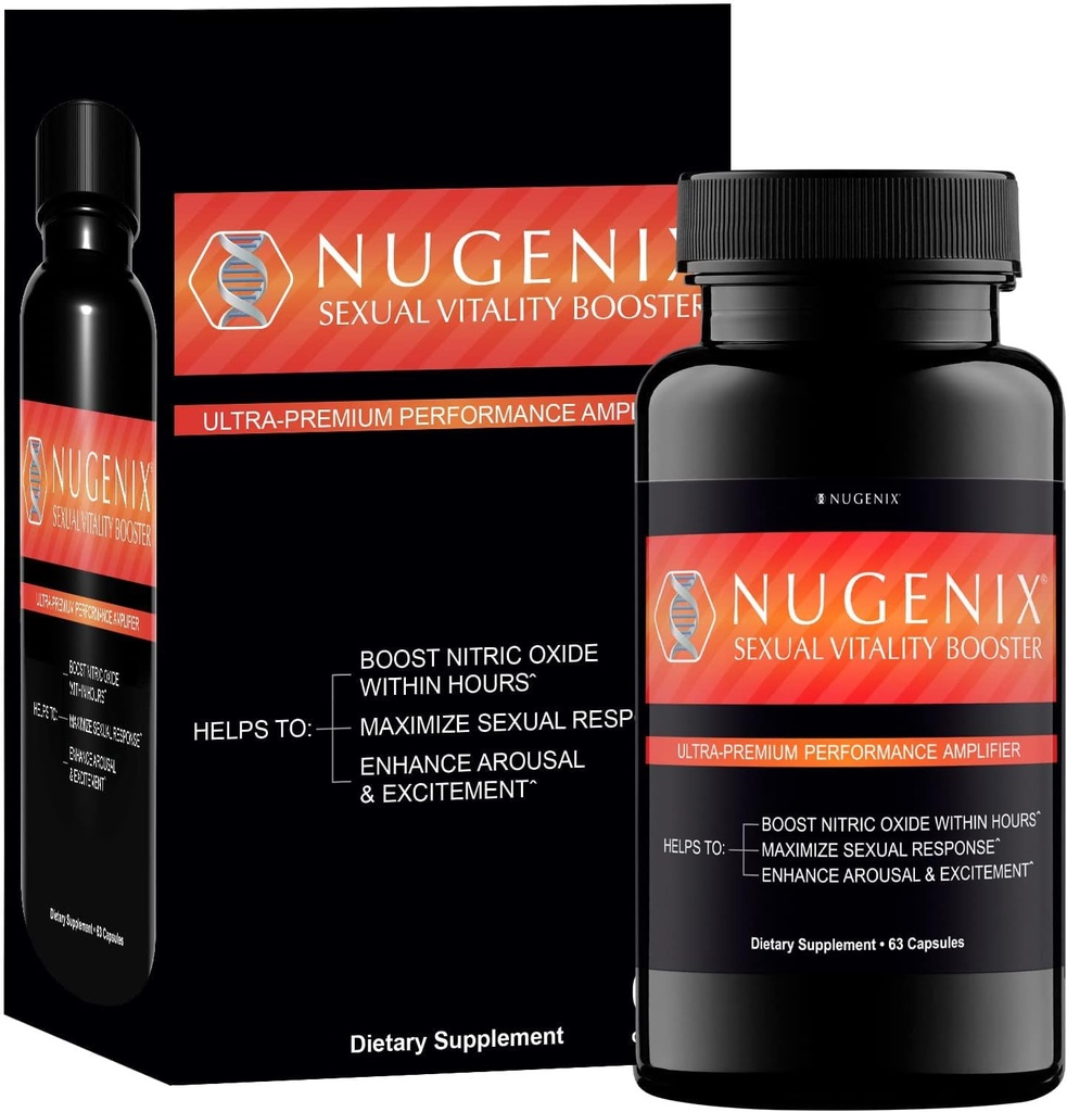 Nugenix Cinsel Vitality Branson - Erkekler için Ultra Premium Performans Amplifier - Nitrik Oksit Supplement, 63 Capsules