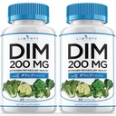 DIM Supplement 200 mg - DIM Diindolylmethane Plus BioPerine - Estrogen Balance, Hormon Menopause Relief, Acne Tedavisi, Vegan - 120