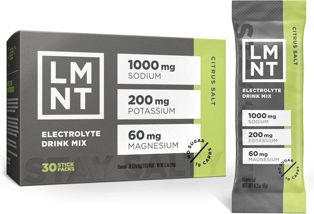 LMNT Zero Sugar Electrolytes - Citrus Salt | İçecek Mix | 30-Count