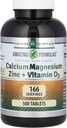 Amazing Formulasuba Magnezyum çinko + Vitamin D3 Supplement | 500 Tablet | Non-GMO | Gluten-Free | Made in USA