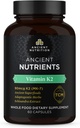 Eski Beslenme Vitamini K2 Tamam, K2-90 K2, Adaptojenik Herbs, Enzyme Aktif, Destekler Cardiovasküler Fonksiyonlar, Paleo & Keto Friendly, 60 Capsules