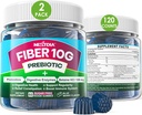 Yetişkinler için Fiber Gummies, Sugar Free 10g Prebiyotik Fiber Supplement with Digestive Enzymes, Probiyotiks & 100 mg Betaine for Digestive & Gut Health and Regulate Bowel Movement, Vegan, Gelatin Free,120ct