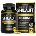 Shilajit με 85+ Trace Minerals (150 Κάψουλες, 1000mg Extract per Serving) Καθαρές κάψουλες Shilajit για άνδρες & γυναίκες με Fulvic Acid για Ανοσολογική Υποστήριξη - Third Party Tested, Non GMO, Vegan & USA Made
