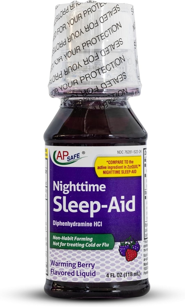 Nighttime Sleep-Aid Liquid for Yetişkinler, AP Güvenli