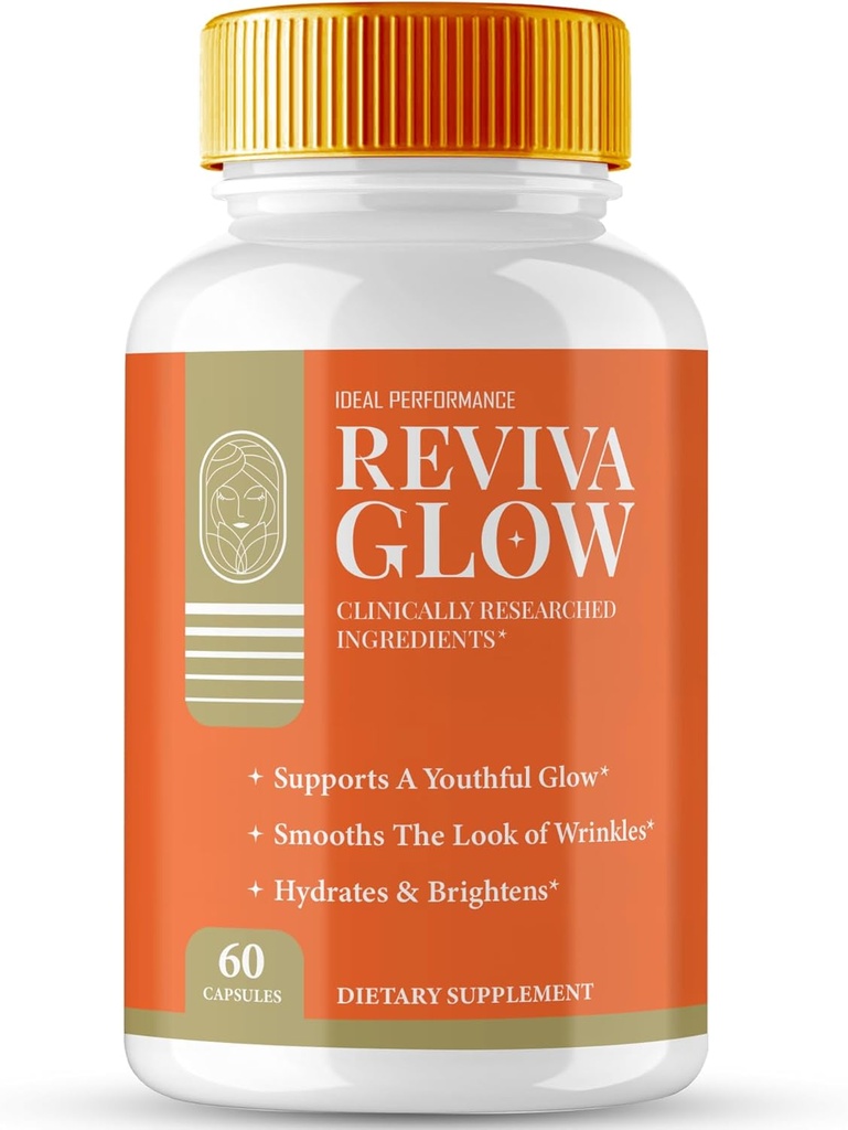 Reviva Glow Capsules, RevivaGlow Supports Natural Health and Glowing Skin Pills - maksimum Güçlü, Reviva Glow Vitamin Destek Pills, RevivaGlow Support Capsules (60 Capsules)