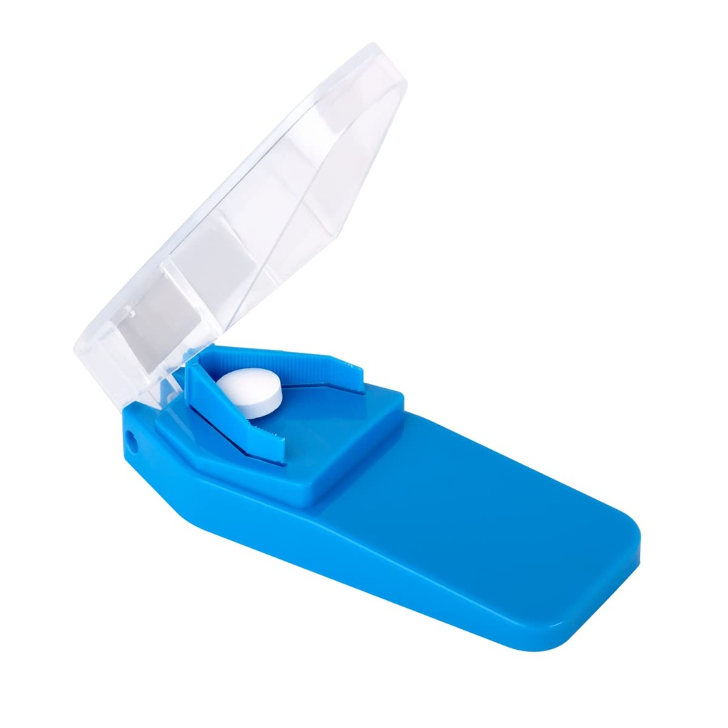 EZY DOSE Pill XS ve Splitter, Güvenli bir şekilde Büyük, Küçük ve Küçük Piller, Vitaminler, Yarıda Tabletler, Doğru Kolay Kesme, paslanmaz Çelik Bıçak, Seyahat Boyutlu, Kullanımı Kolay, Renk Vary,