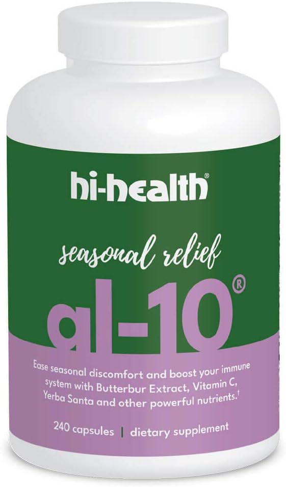 Hi-Health AL-10 Εποχιακή Ανακούφιση Φυσικό Ανοσοποιητικό Αναμνηστικό, 240 Κάψουλες
