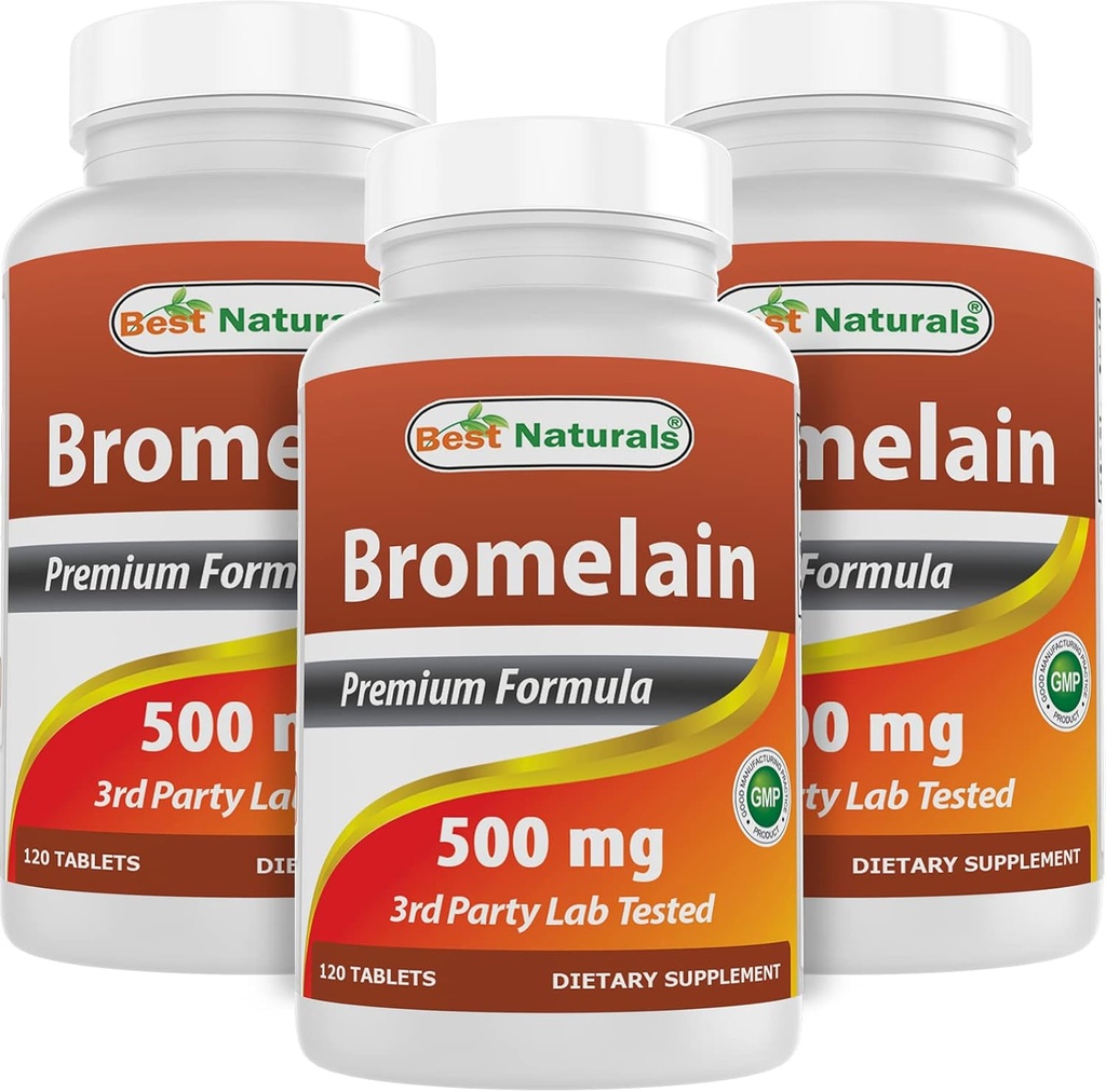 En İyi Doğallar Bromelain 500 mg 120 Tabletler (120 Kont)