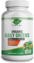 Organik Meyveler ve Veggies ile Organik Günlük Yeşiller – USDA sertifikalı, Non-GMO, Vegan – Superfoods On-Go Tabletleri Immune Desteği, Antioksis & Energy