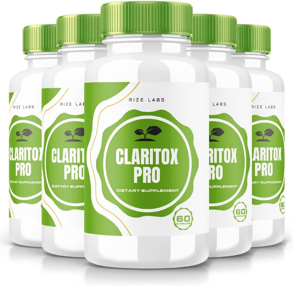 Laboratuvarları - Vertigo için Claritox Pro Supplement Pills, All Natural Materialss (300 Capsules) ile Gelişmiş Formula (Pack of 5)