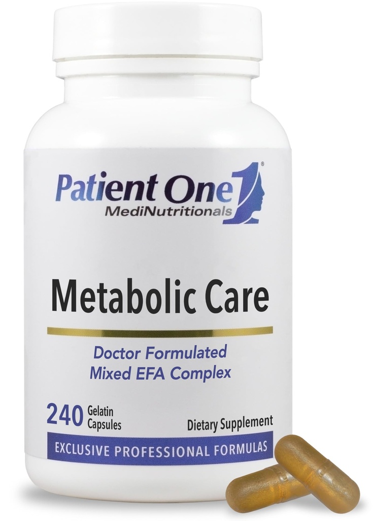 Hasta One Metabolic Care | Sağlıklı Inflammatory Yanıt ve Kalp Sağlığını Desteklemek için Tamam* | Fish Oil, CLA ve Borage Oil ile | 240 Capsules