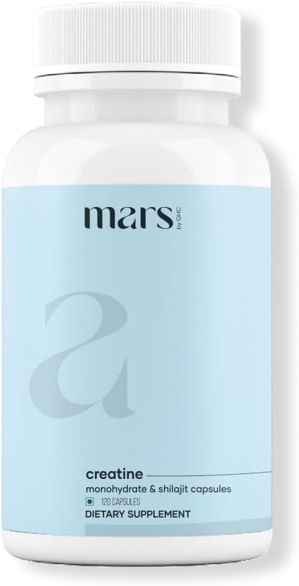 mars by GHC Micronized Creatine Monohydrate Caps with Shilajit & Ashwagandha (120N) 