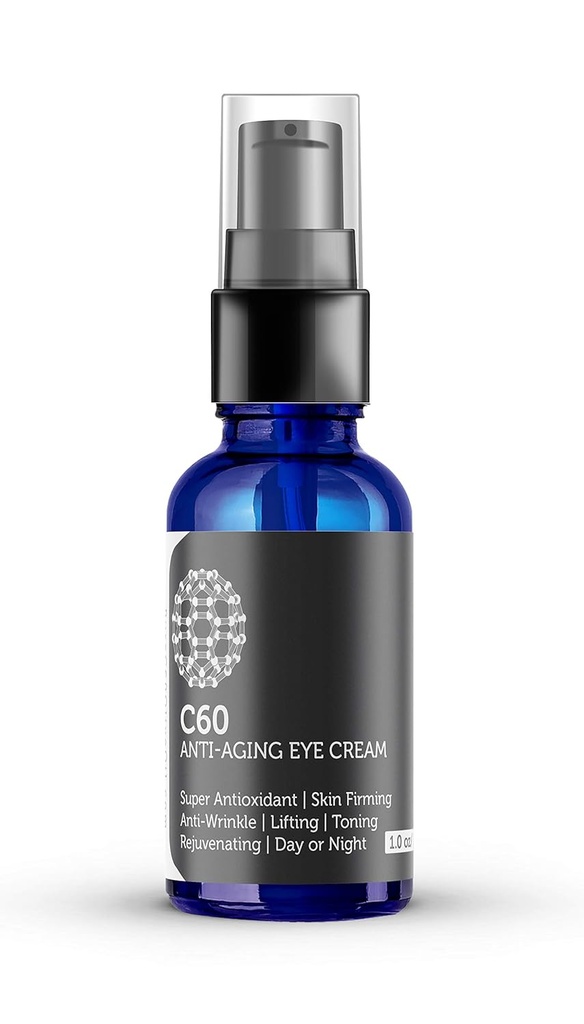 C60 Anti-Aging Eye Cream 30 ml, Matrixyl 3000, Tripte-5, Organik Malzemelerle Yapılacak Erkekler ve Kadınlar için Hialuronic Asit ve Vitamin C