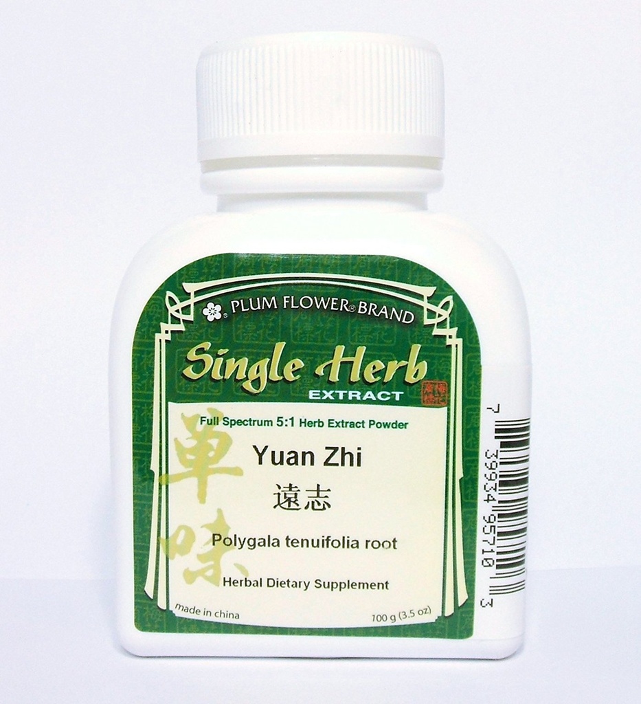 Çin Senega Root, Herb Extract Toz / Yuan Zhi / Polygala Tenuifolia, 100g or 3.5oz by Plum Flower