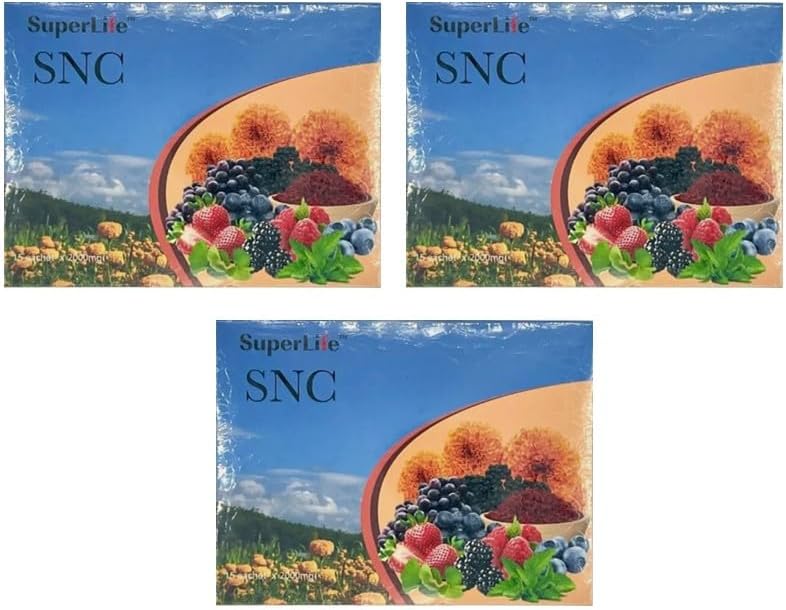Genric 3 Packs SNC Super Neuron Care Support Eyesight Vision Blur Cognitive Kuru (15 Sachets/Box), Blue