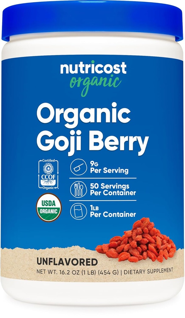 Nutricost Organic Cut Berry Toz (1lb) - USDA sertifikalı Organik, Gluten Free, Non-GMO, Vegetarian