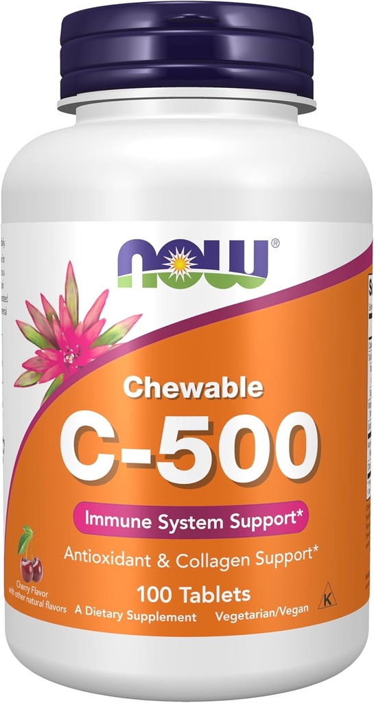 Şimdi Tamamlar, Vitamin C-500, Antioksi Koruma*, Cherry Flavor, 100 Chewable Lozenges