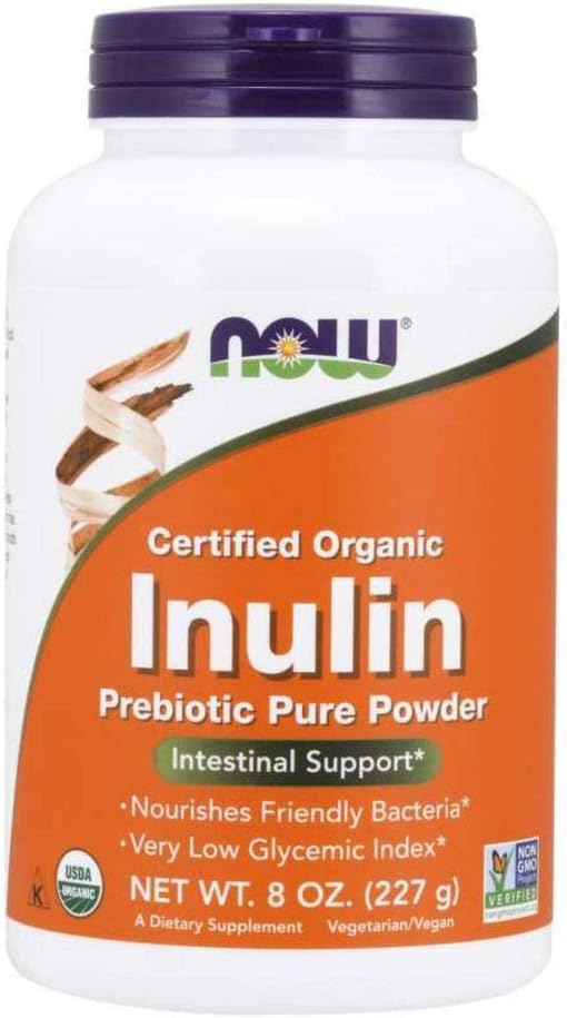 Şimdi Inulin Prebiyotik Fos, 8-Ounces (Pack of 2)